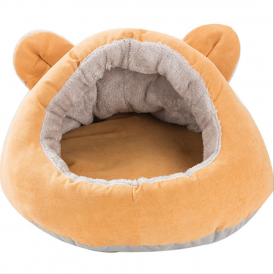 Cartoon style round slippers type removable and washable semi-enclosed cat house